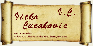 Vitko Čučaković vizit kartica